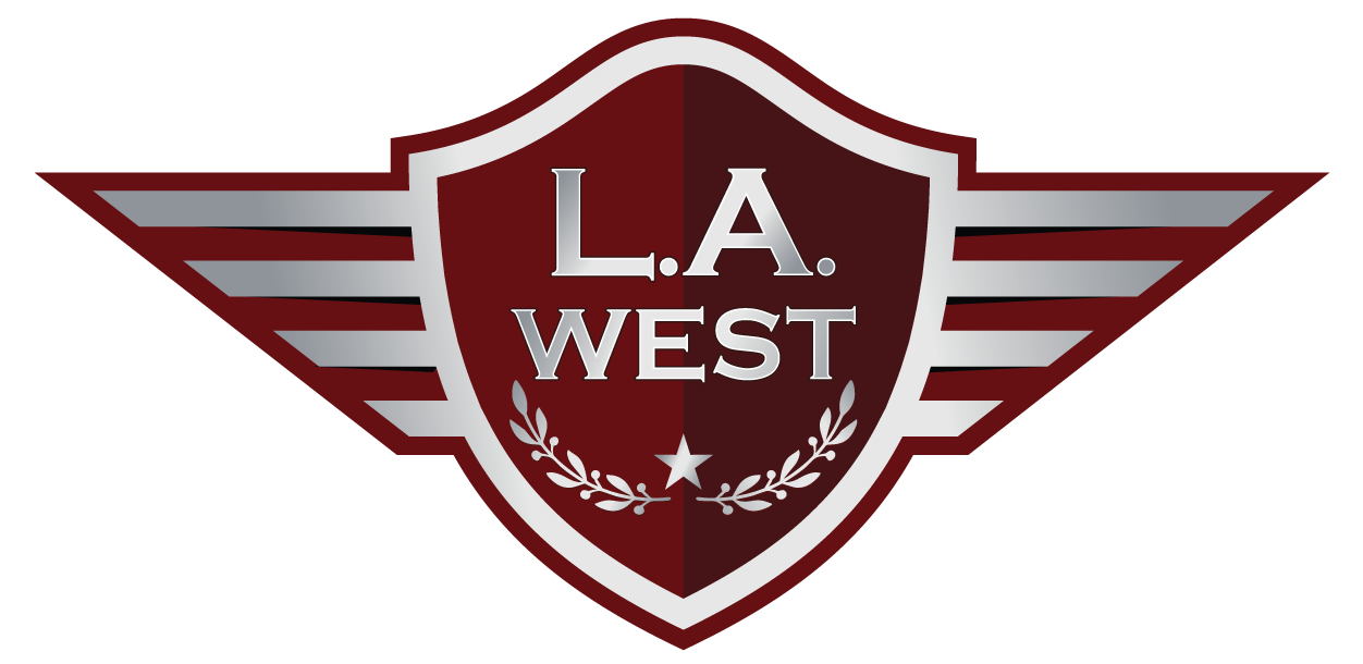 The LA West luxury van logo
